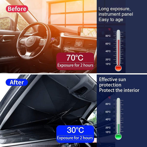 🚘✨ 2026 Premium Foldable Anti-UV Windshield Umbrella 🛡️ مظلة الزجاج الأمامي