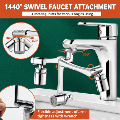 1080° Rotating Faucet Extender for Kitchen & Bathroom