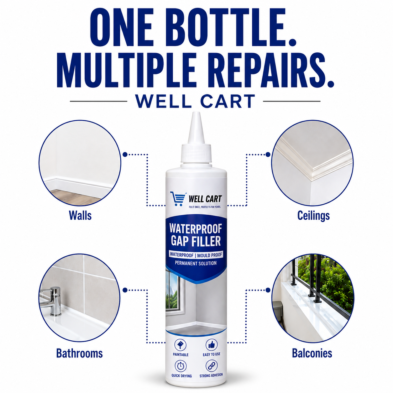 ✨ WELL CART Crack Filler – Buy 1 Get 1 FREE 🎉
