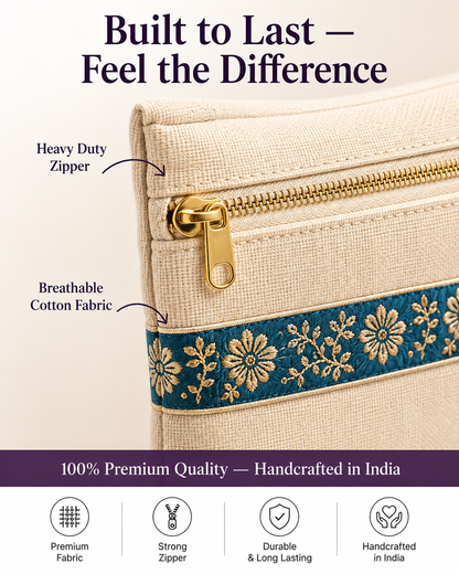 Premium Cotton Saree Covers with Zip