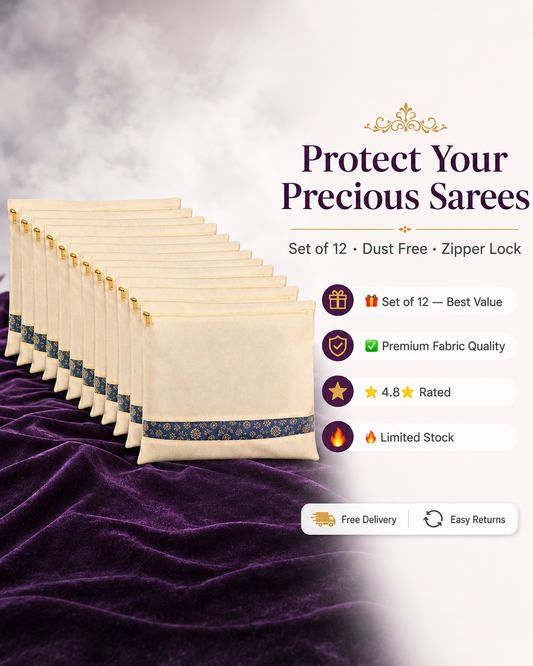 Premium Cotton Saree Covers with Zip