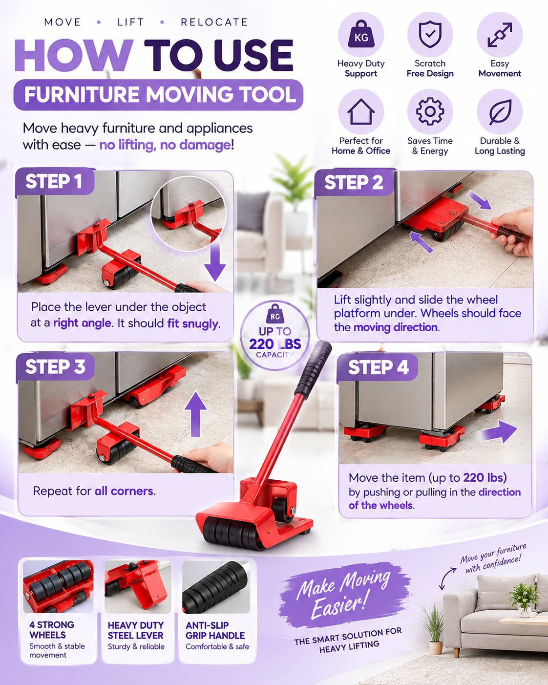 Well Cart Lifter & Mover Tool